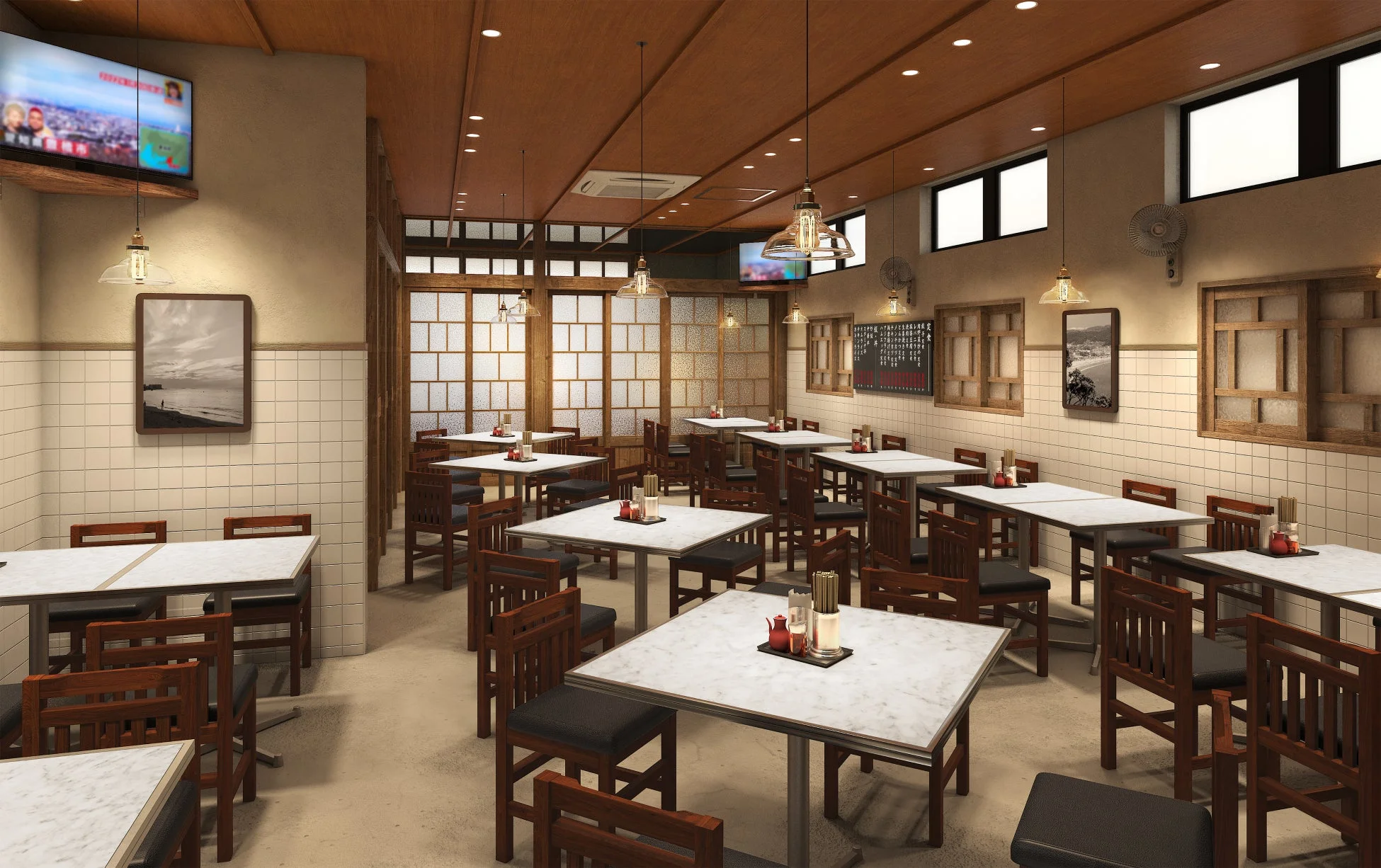 甘太郎食堂 店内風景