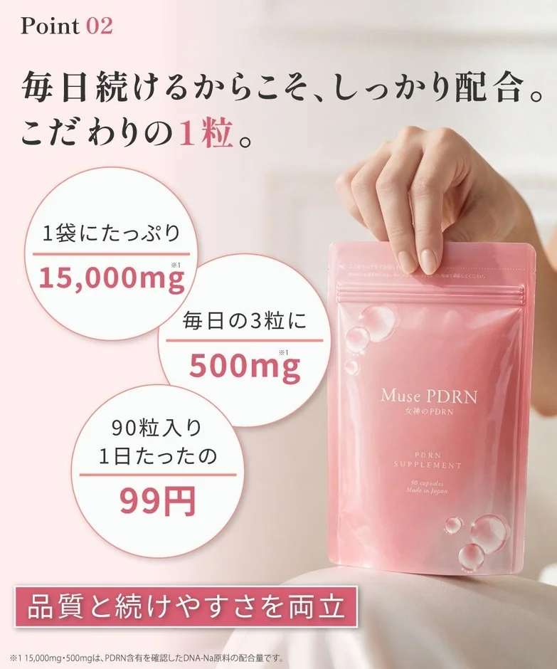 配合量・価格の説明