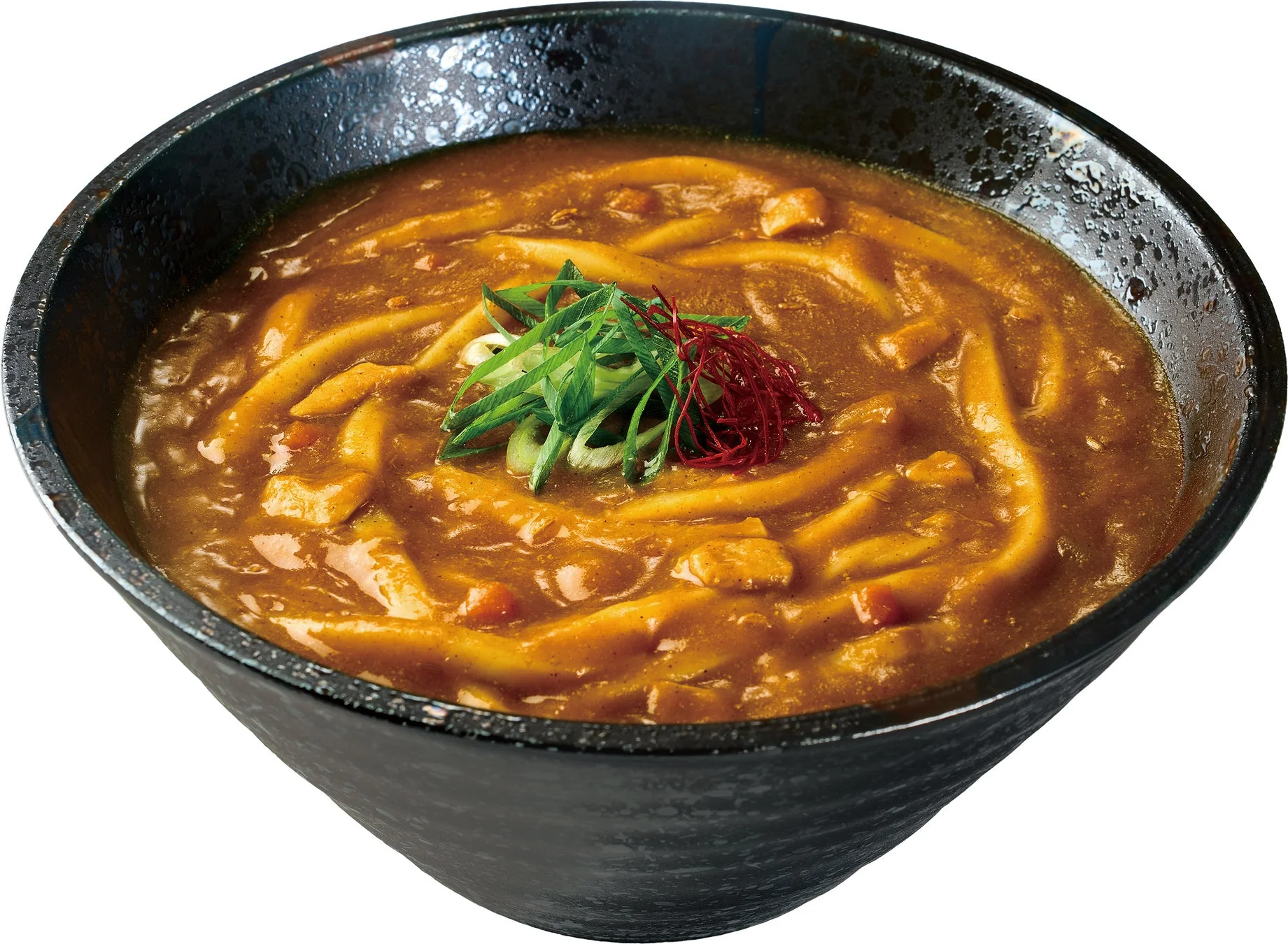 大阪 だし旨濃厚スパイスカレーうどんの素 盛り付け例