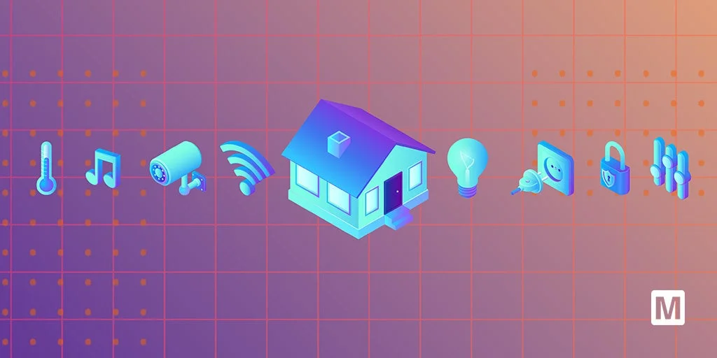 スマートホームやIoTデバイスをテーマにしたイラスト
