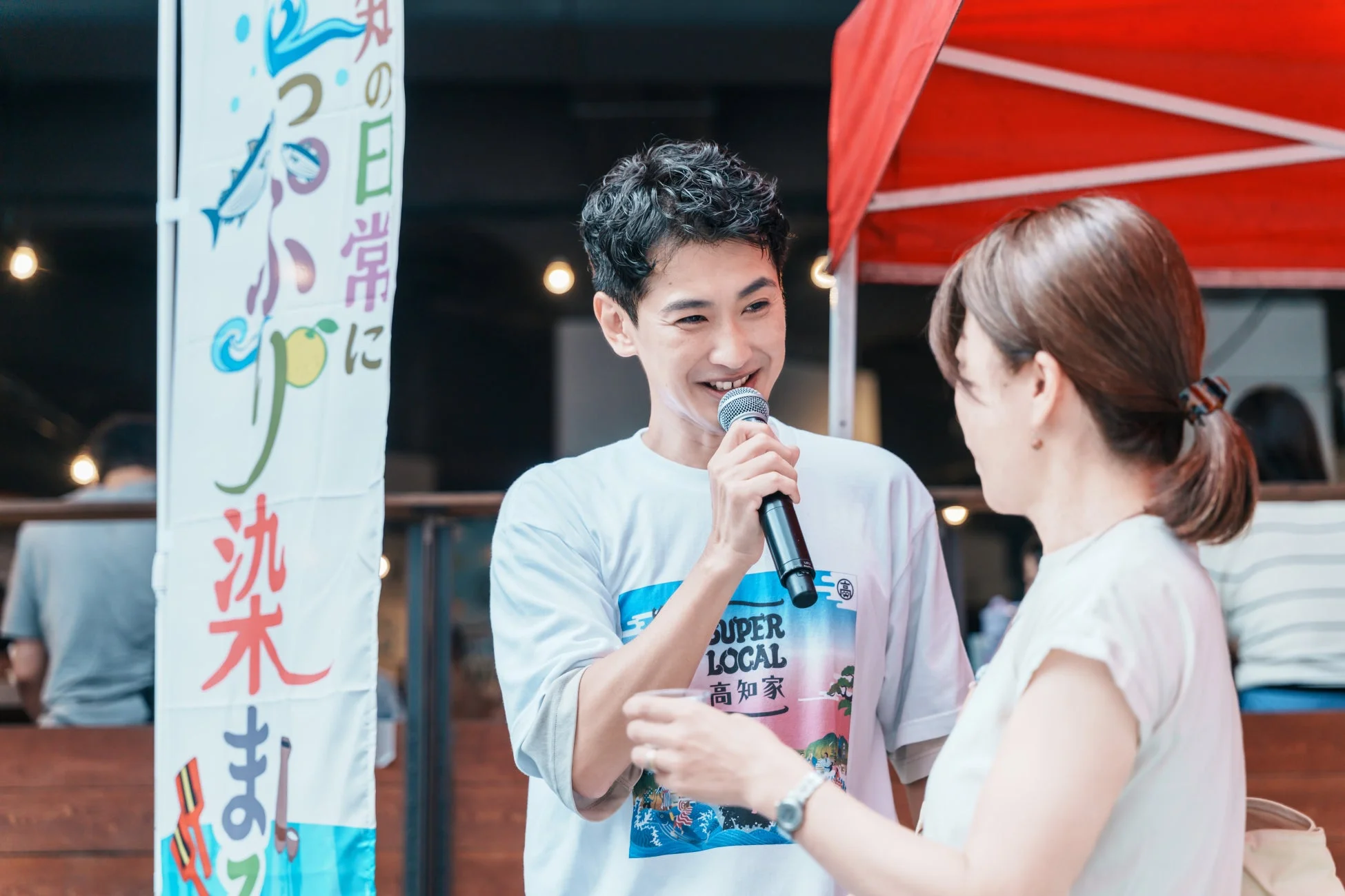 イベントで話すしばっちさん