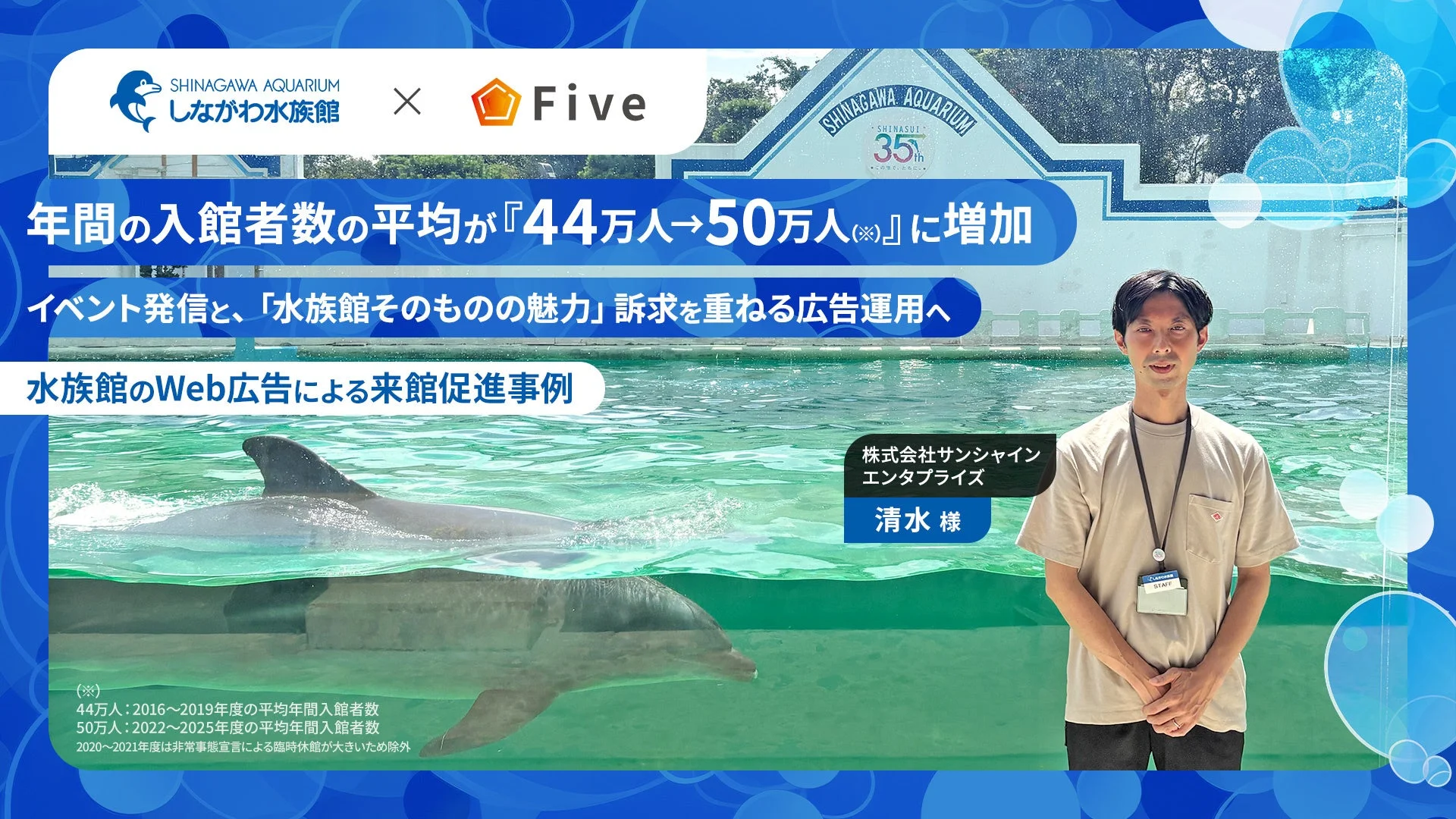 しながわ水族館とFiveのWeb広告支援事例