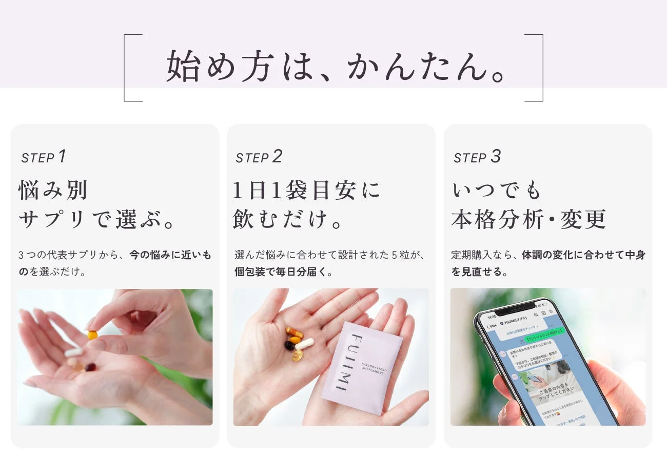 サプリメントの利用手順
