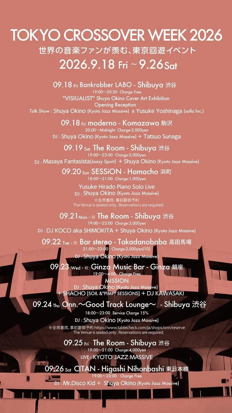 TOKYO CROSSOVER WEEK 2026のイベントフライヤー