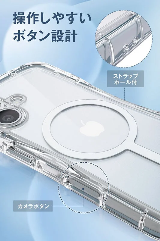 操作しやすいボタン設計とストラップホール