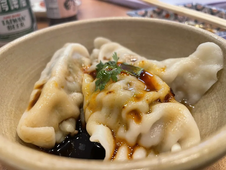 餃子と台湾ビール