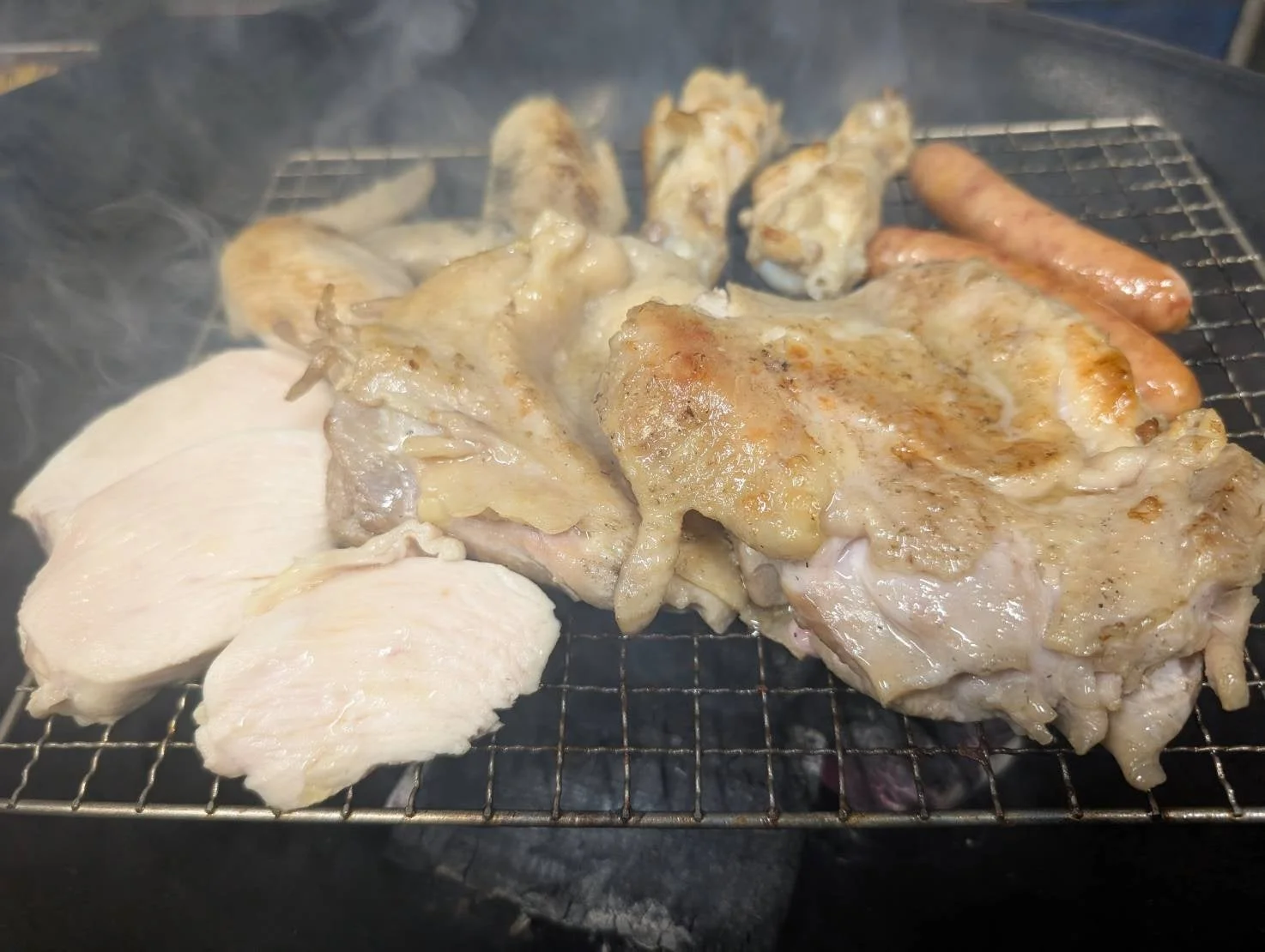 東京しゃもの炭火焼き