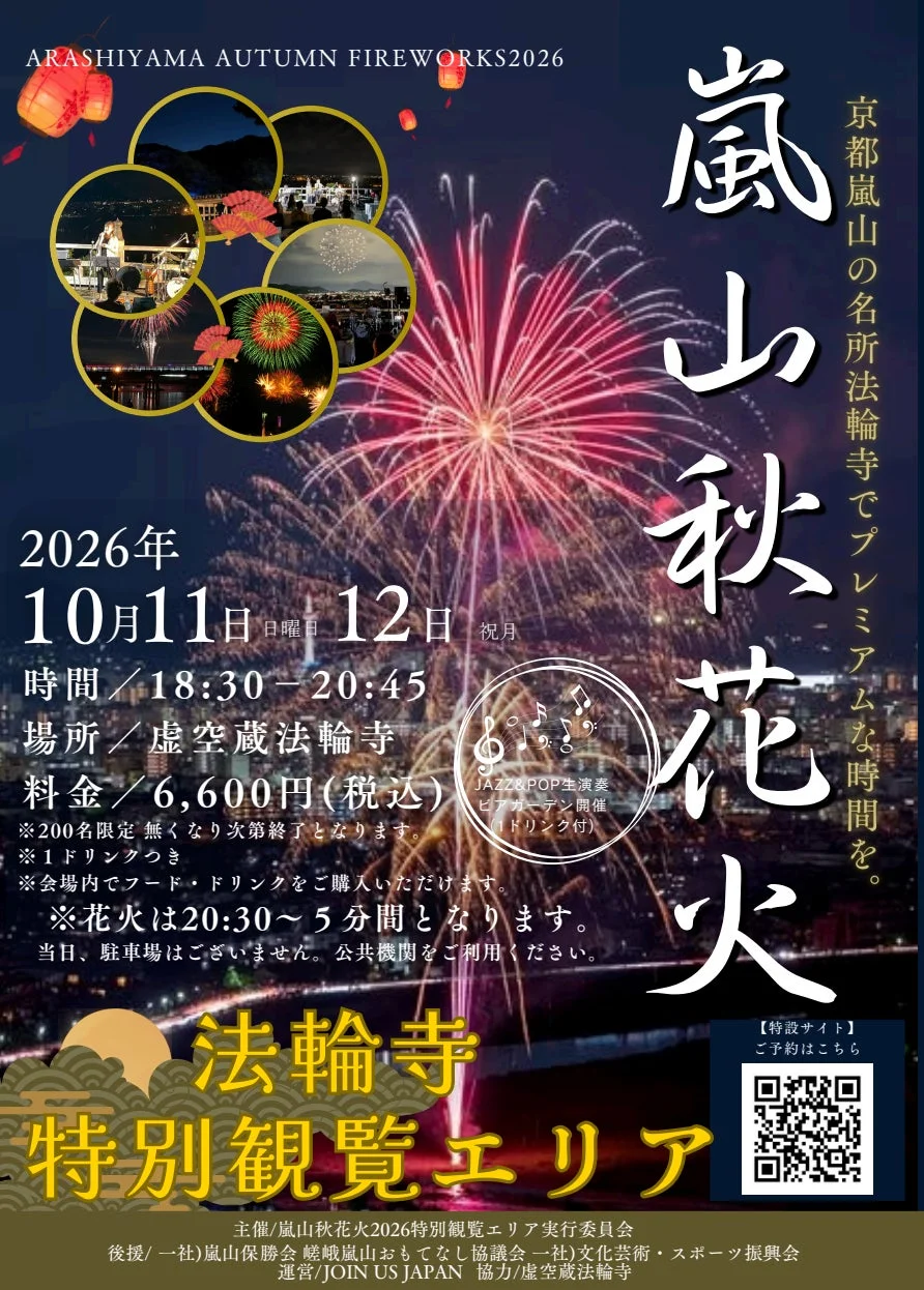 嵐山秋花火2026イベント概要