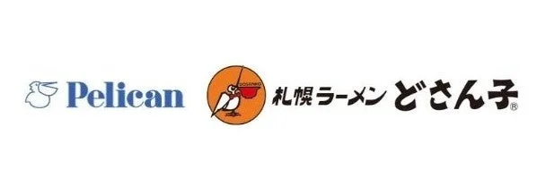 Pelicanとどさん子のロゴ
