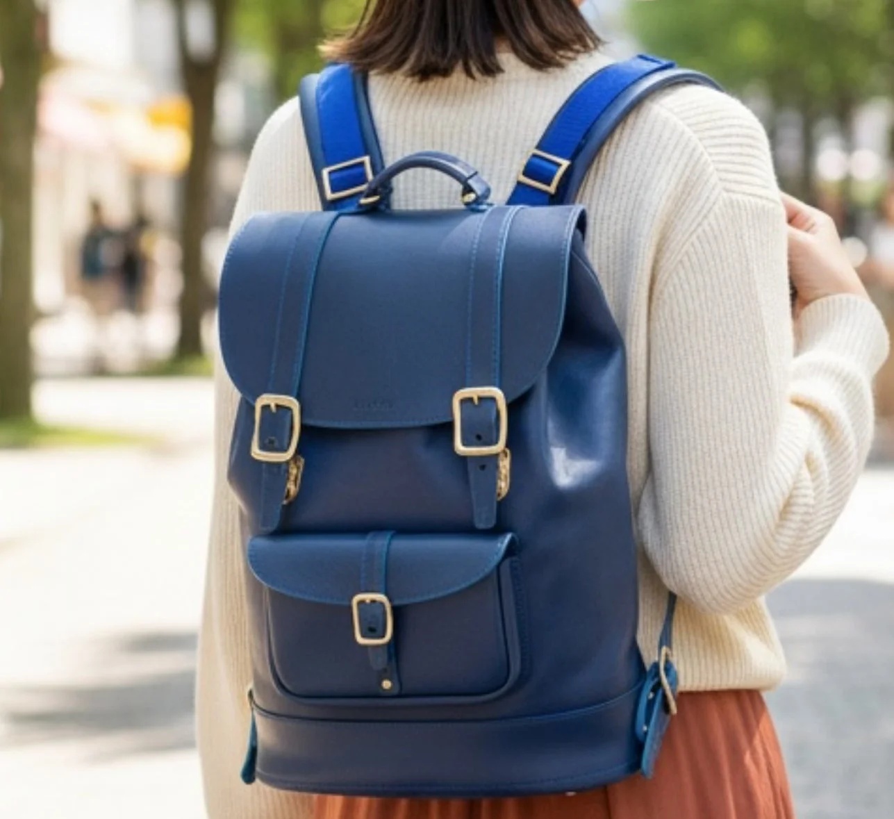 ICHIE -一会- Backpack オールレザー M