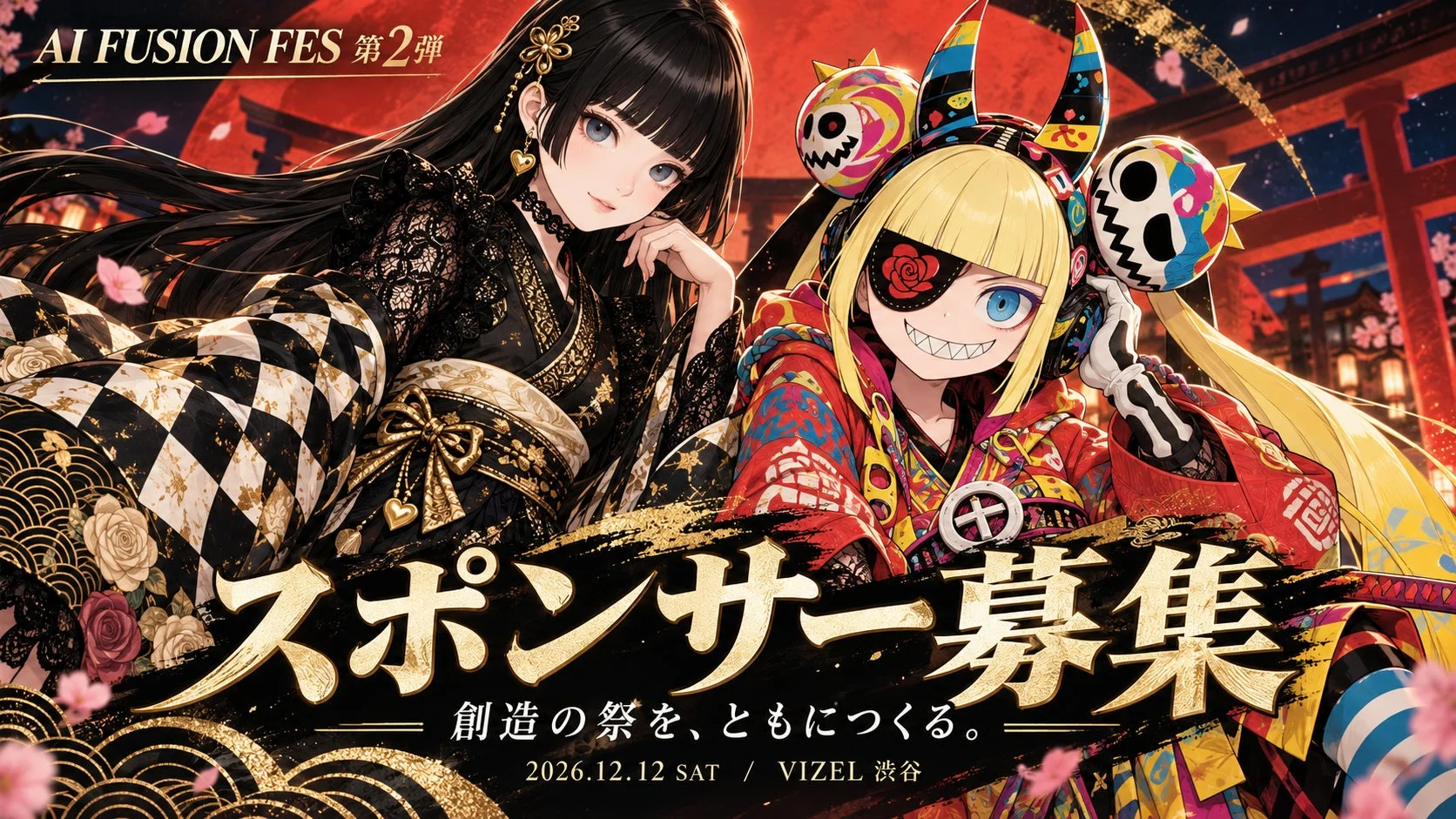 AI FUSION FES 第2弾のスポンサー募集ポスター