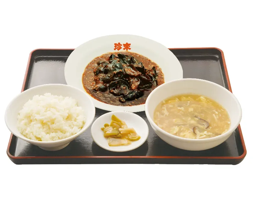 麻辣木耳定食
