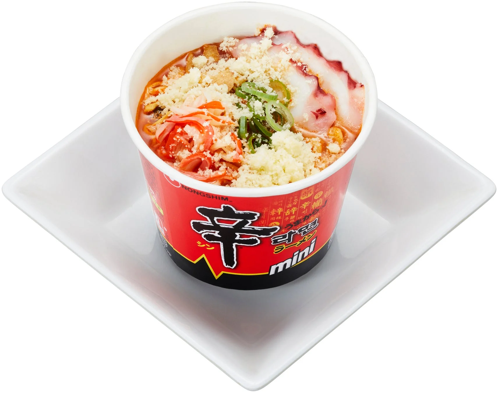鯛スープの海鮮辛ラーメン 〜辛ラーメンおすすめ! 味変プレート〜