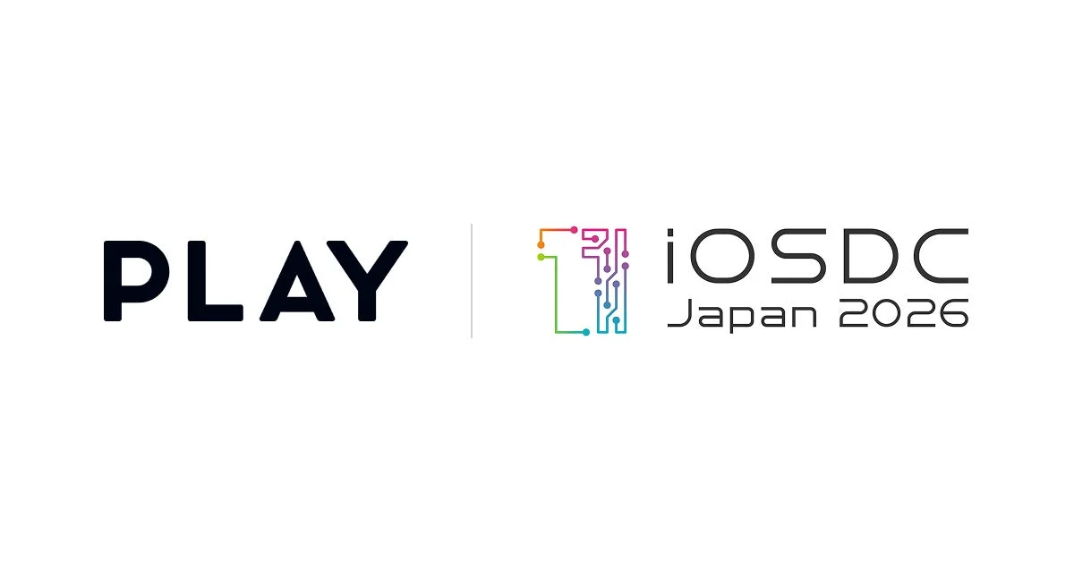 iOSDC Japan 2026のロゴとPLAYのロゴ