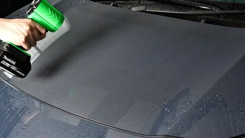 車を乾燥させるFUBUKI